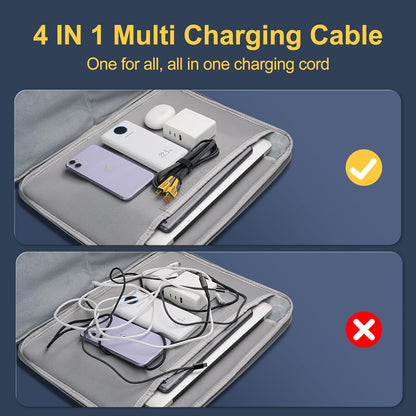 ⚡  Alta Potencia 4 en 1 USB-C/USB-A