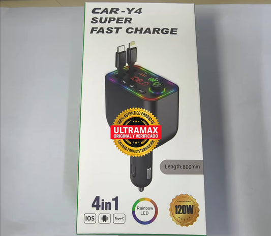 Bluetooth Retráctil 4 en 1 Cargador