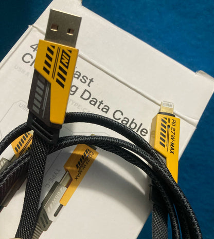 🚀 Cable 4 en 1 Flat Wire ⚡