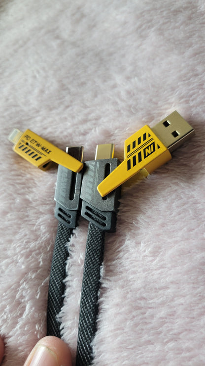 🚀 Cable 4 en 1 Flat Wire ⚡